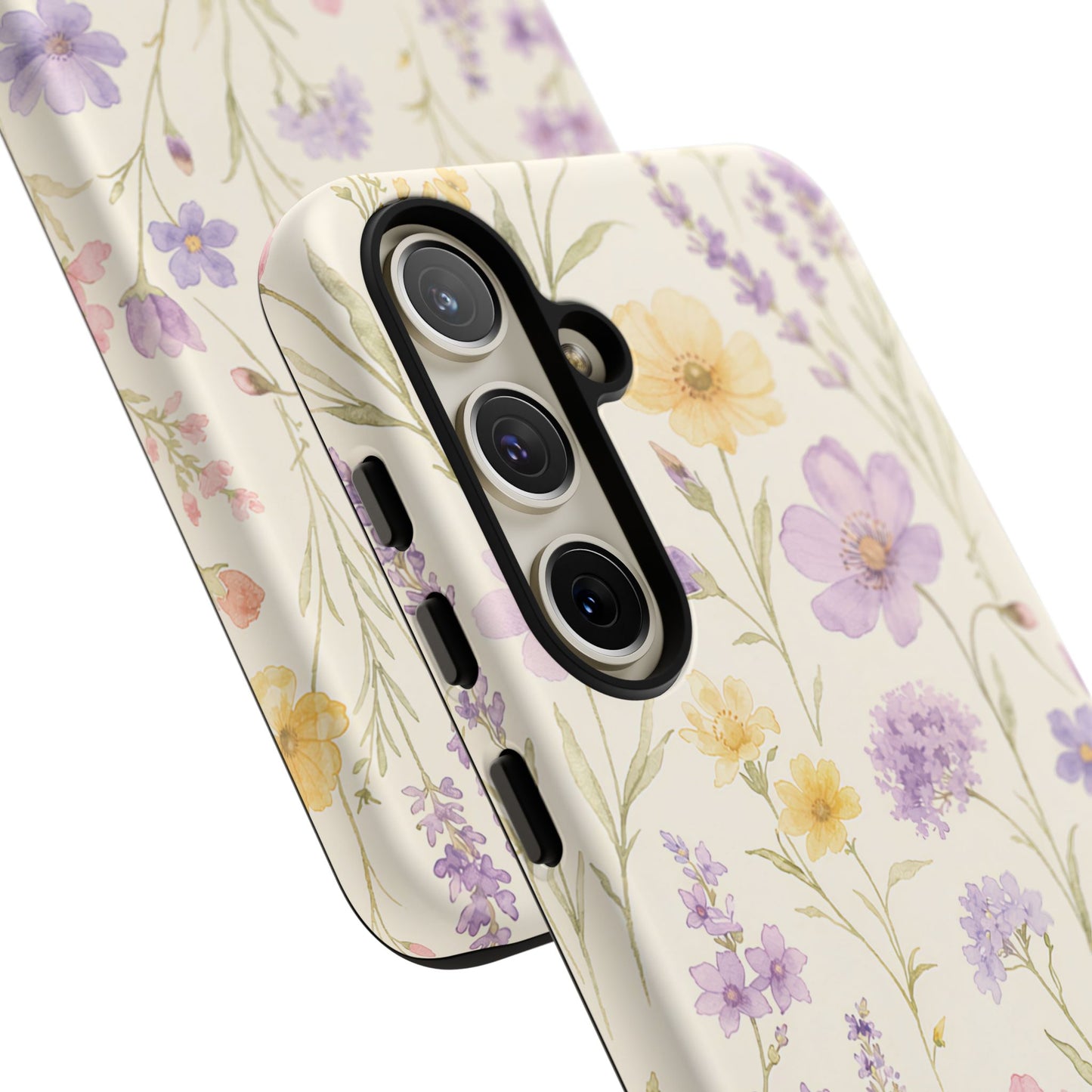 Floral Field Tough Case — Pastel Wildflower Protective Phone Cover