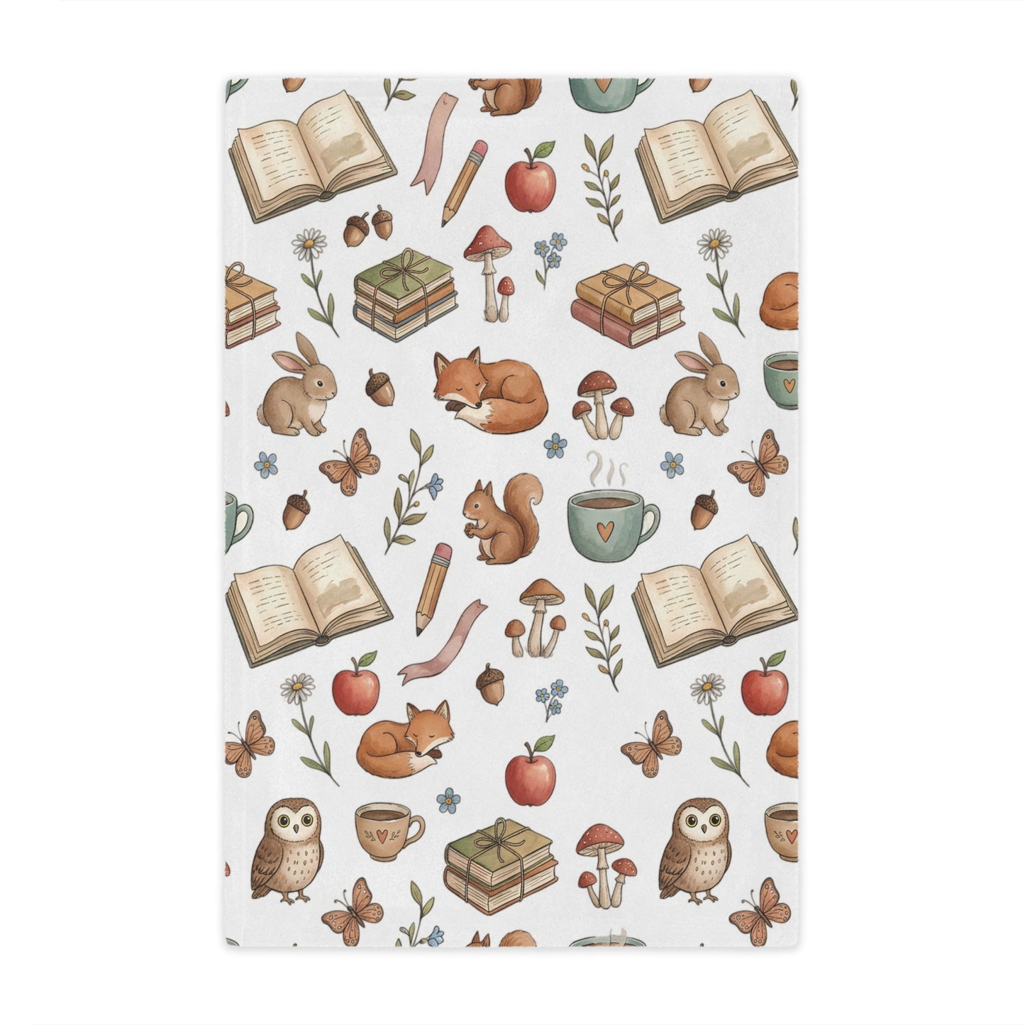 Cozy Woodland Storybook Minky Blanket