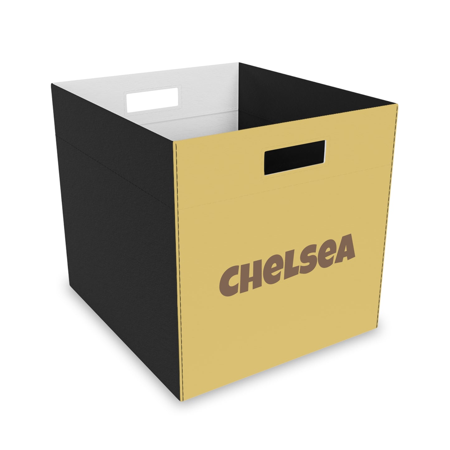 Personalized Felt Storage Box – Custom Name 'Chelsea' Toy & Closet Organizer