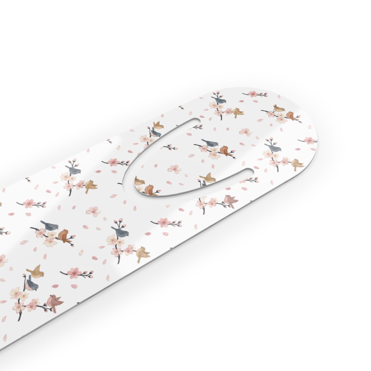 Floral Bird Metal Bookmark — Petite Spring Garden Reading Marker