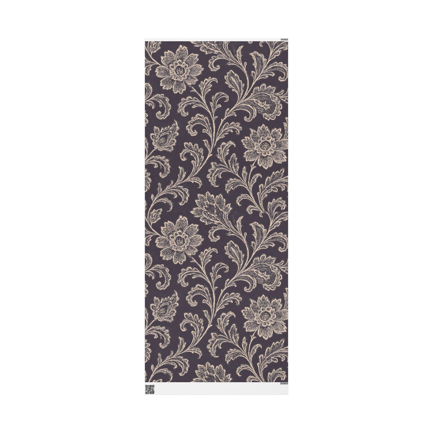 Elegant Floral Damask Wrapping Paper – Luxe Vintage-Inspired Gift Wrap in Glossy or Matte