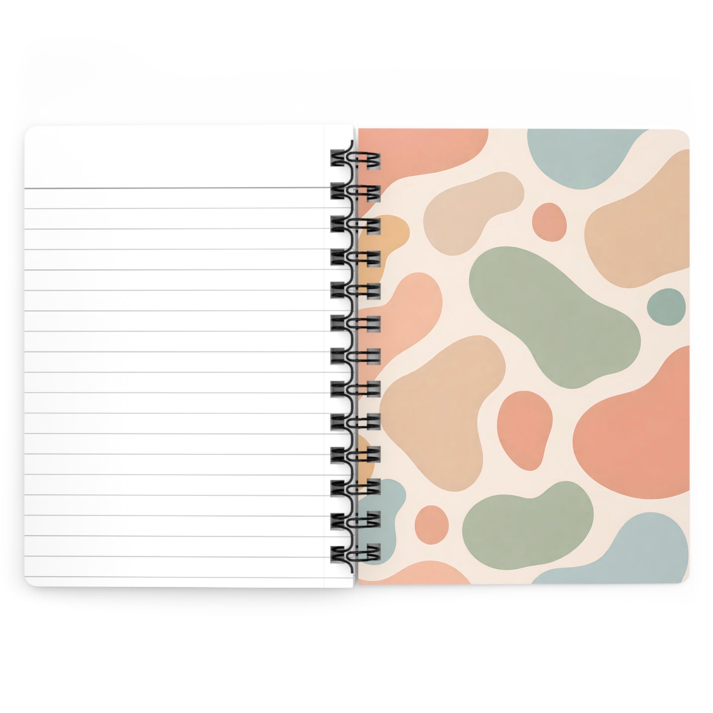 Abstract Pastel Pattern Spiral Journal