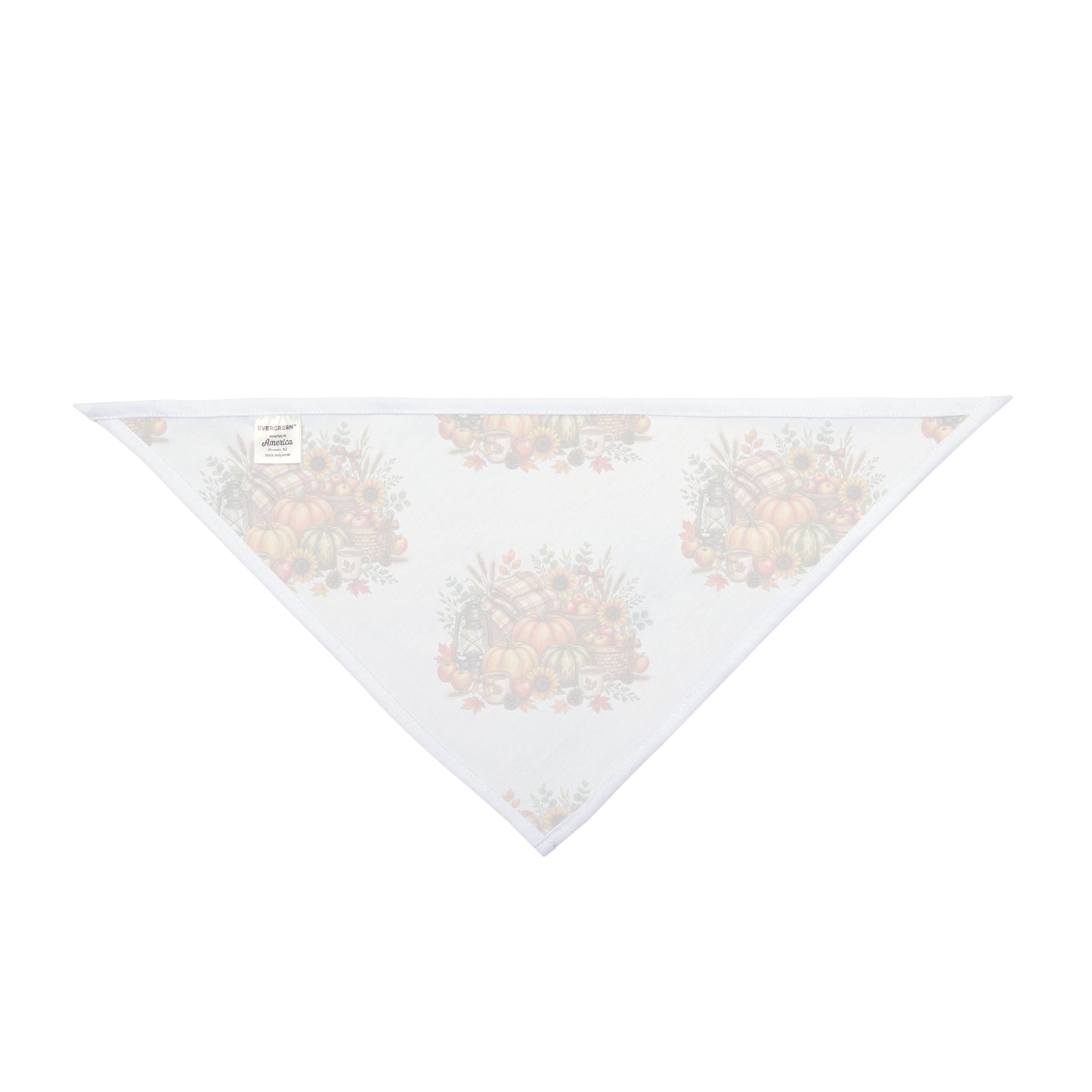 Autumn Harvest Pet Bandana — Fall Pumpkins & Sunflowers Dog Scarf