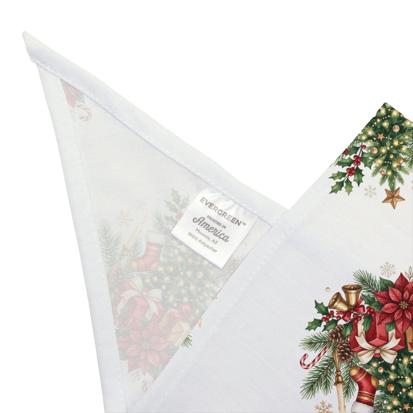 Christmas Floral Pet Bandana — Festive Holiday Bouquet Dog Scarf