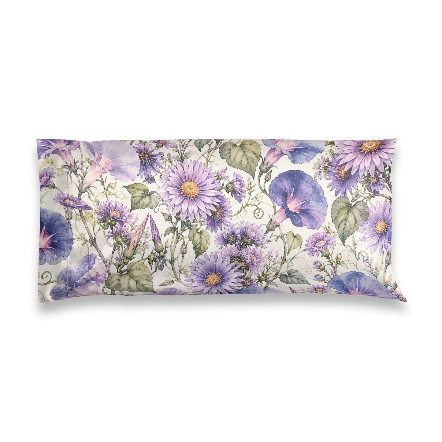 Satin Pillowcase — Lavender Floral Sleep Pillowcase