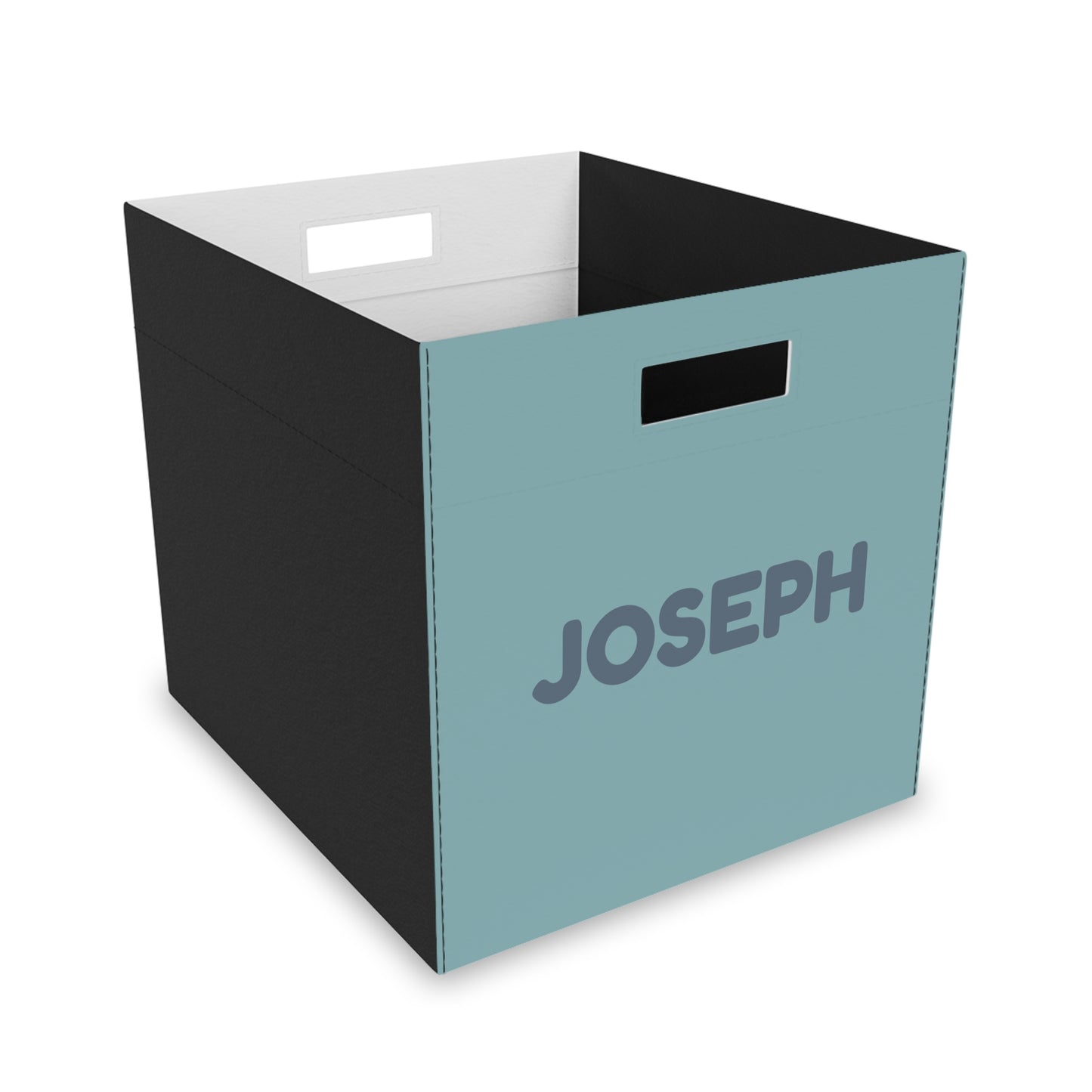 Personalized Felt Storage Box — Custom Name Nursery & Toy Organizer