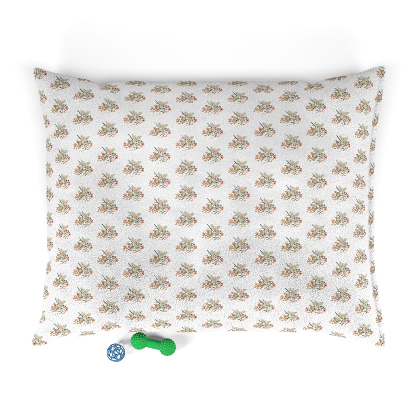Coastal Seashell Pet Bed – Beachy Aromatic Shell Pattern Cushion for Dogs
