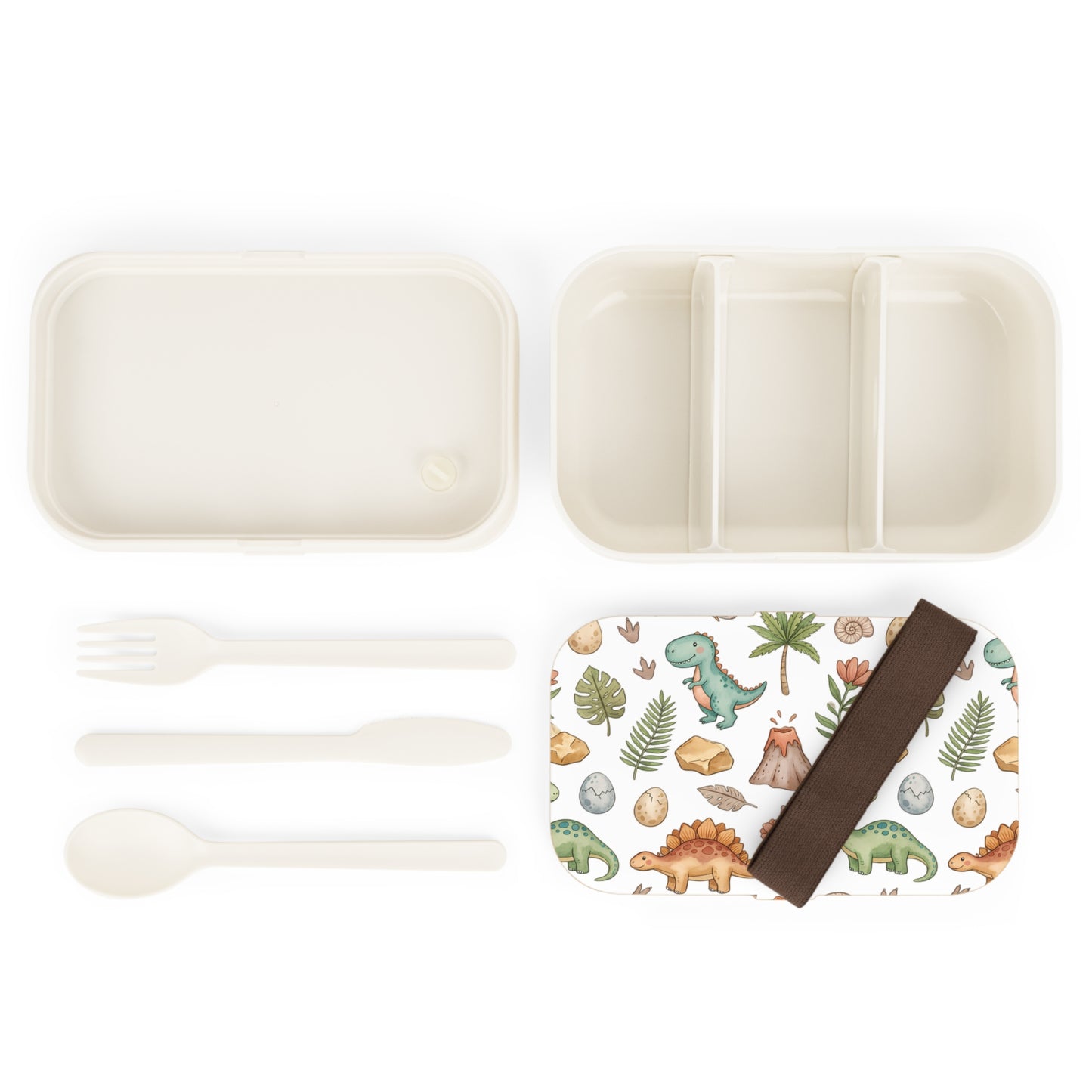 Kids Dinosaur Bento Lunch Box – Cute Dino Pattern for School, Picnics & Snacks
