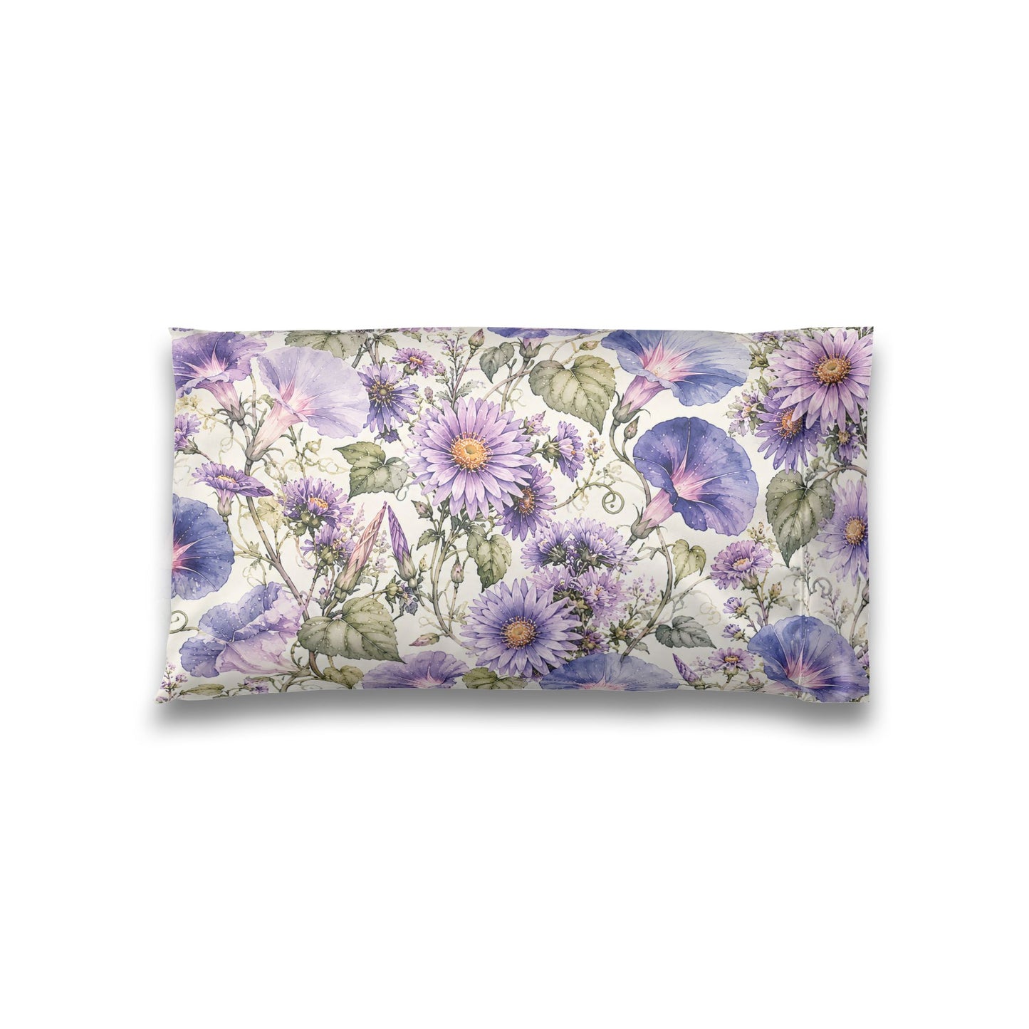 Satin Pillowcase — Lavender Floral Sleep Pillowcase