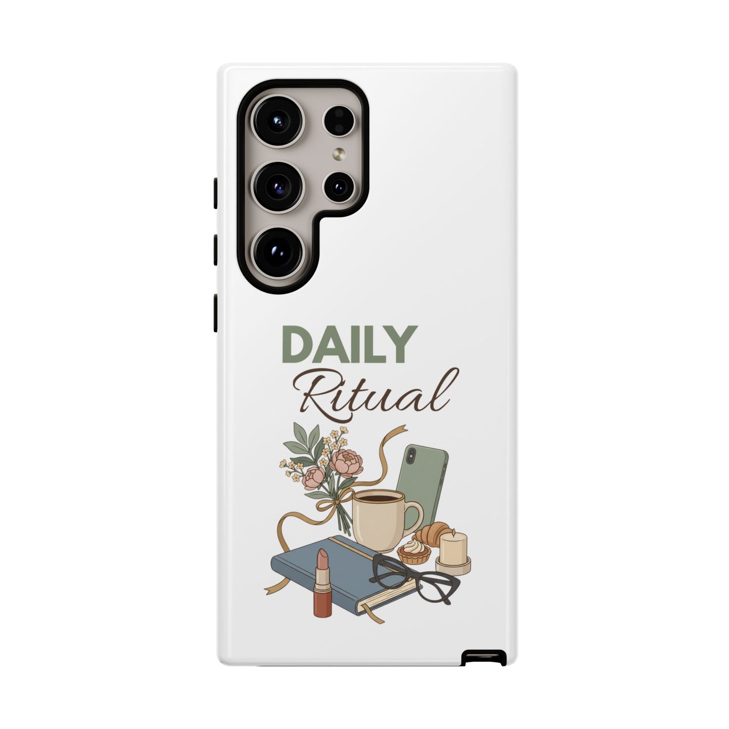 Daily Ritual Phone Case — Cozy Morning Coffee & Journal Design