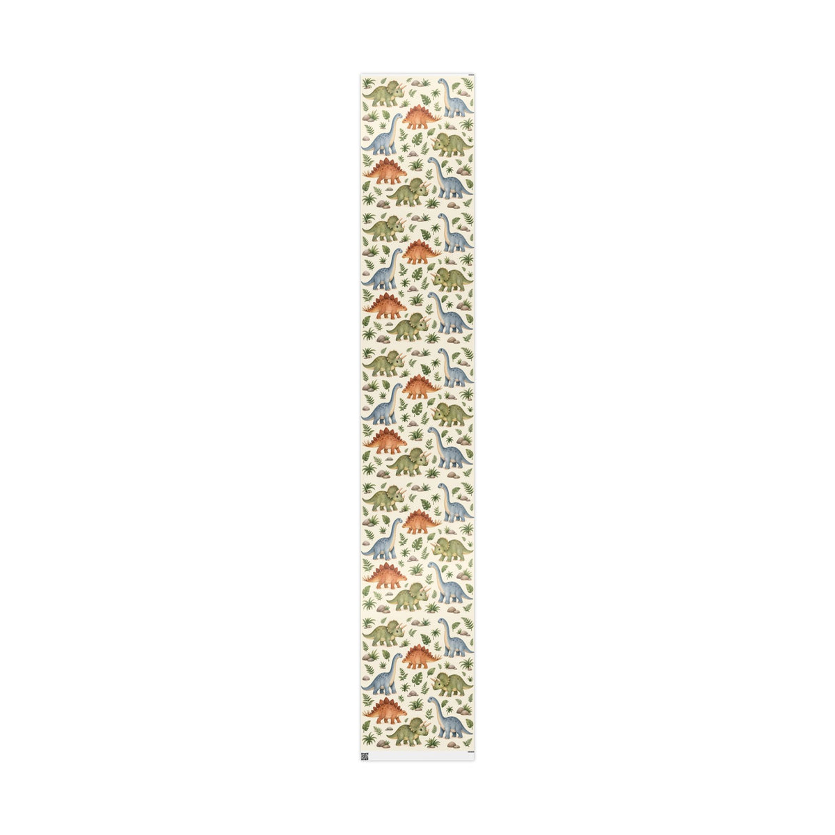 Dinosaur Wrapping Paper Roll — Cute Watercolor Dino Gift Wrap
