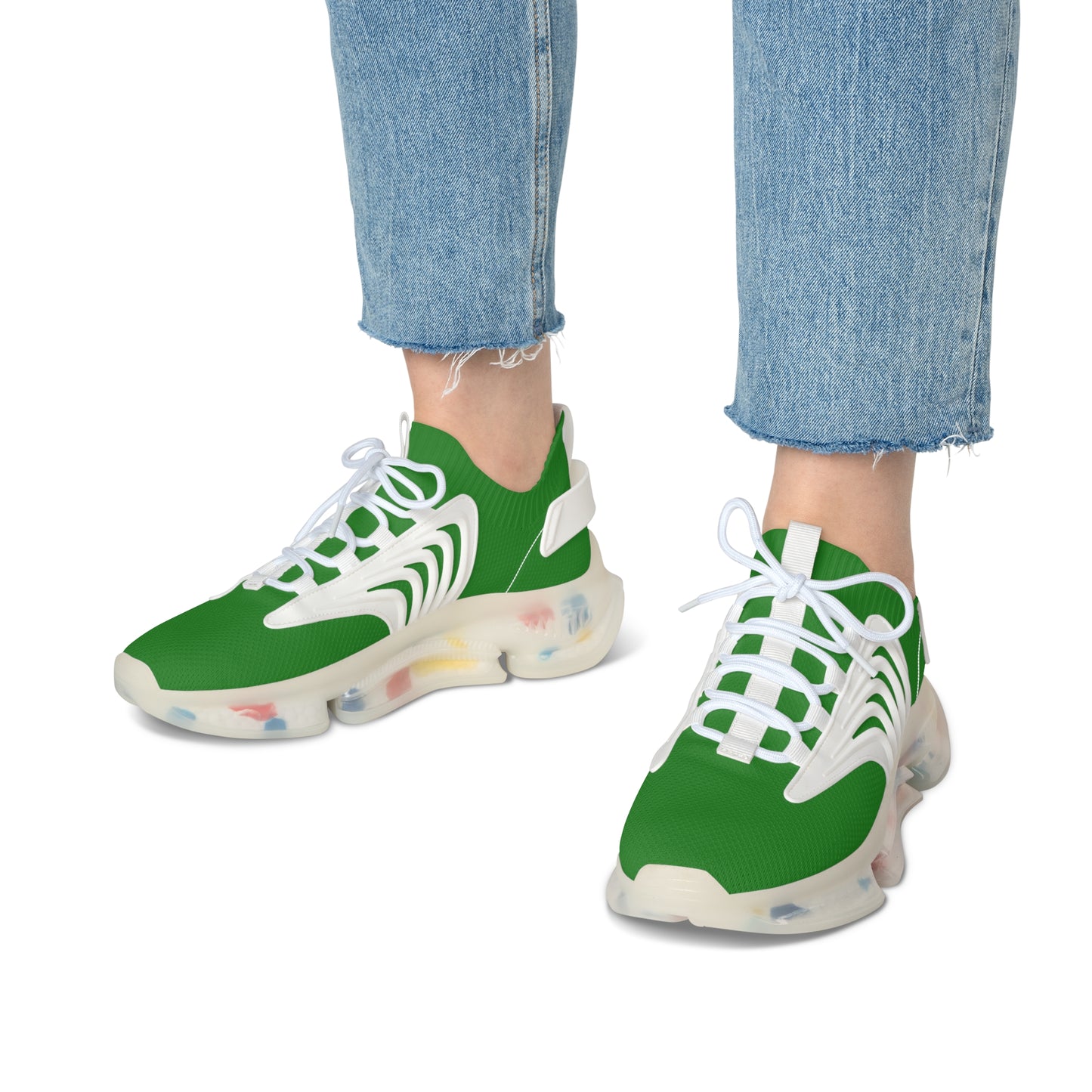 Forest Green Women's Mesh Sneakers