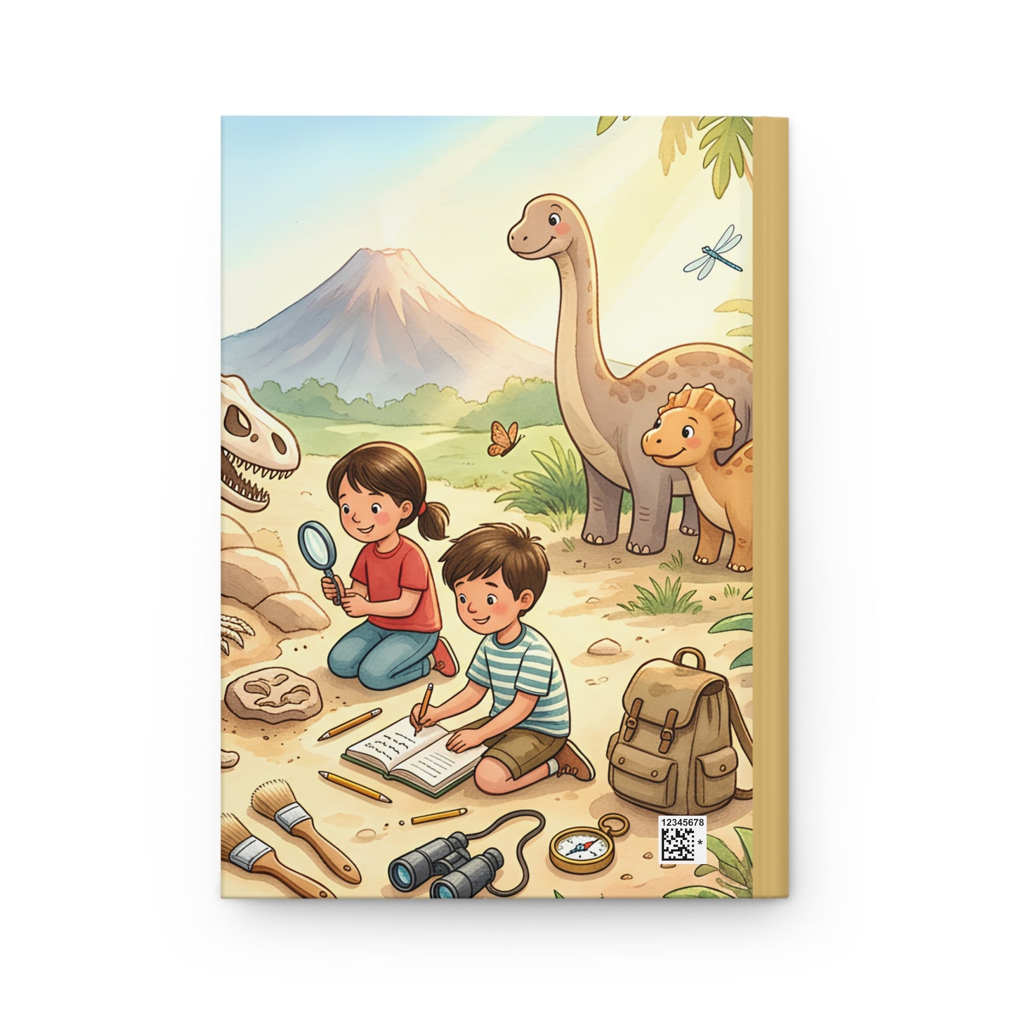 Hardcover Journal — Personalized "Haley's Musings" Nature & Dinosaur Keepsake
