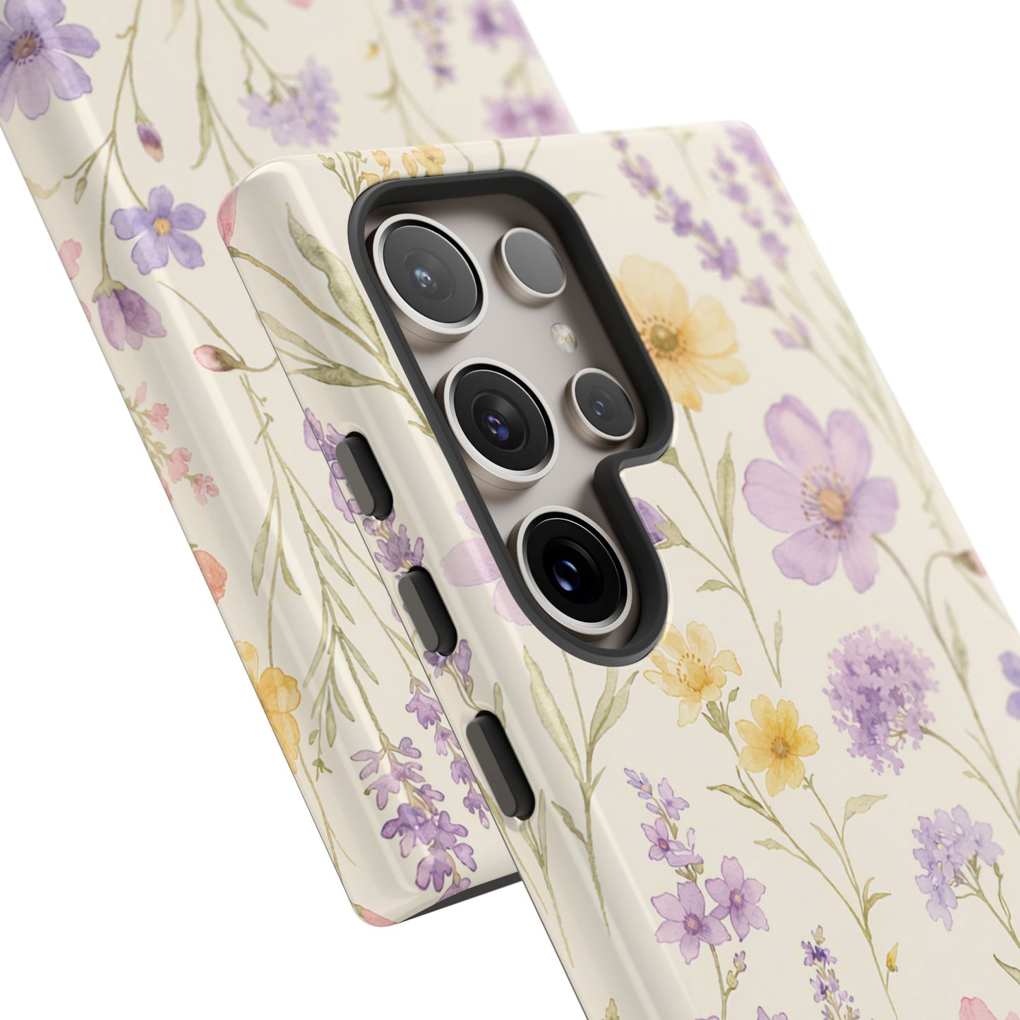 Floral Field Tough Case — Pastel Wildflower Protective Phone Cover