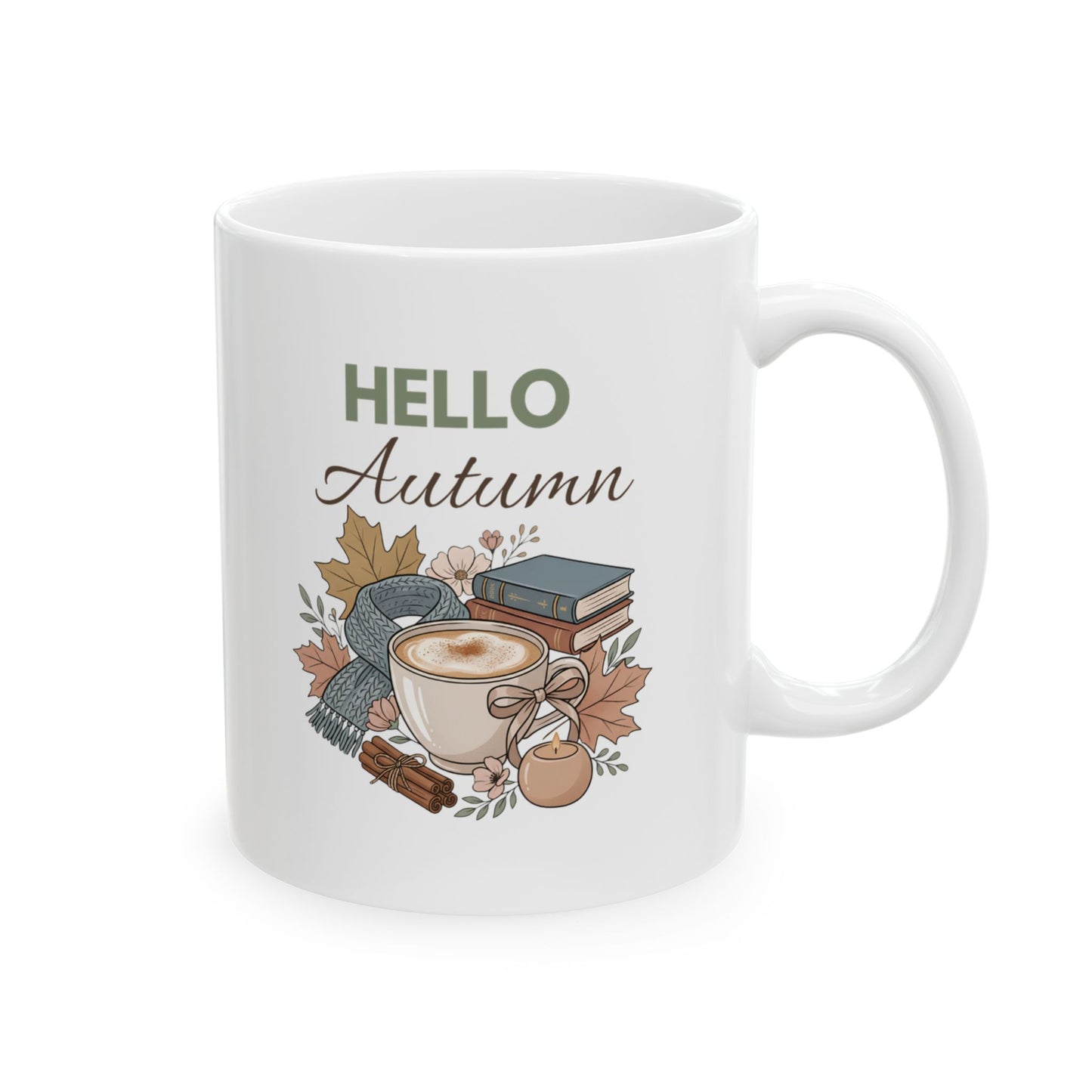 Autumn Home Sweet Home Ceramic Mug – Cozy Fall Housewarming Gift (11oz/15oz)