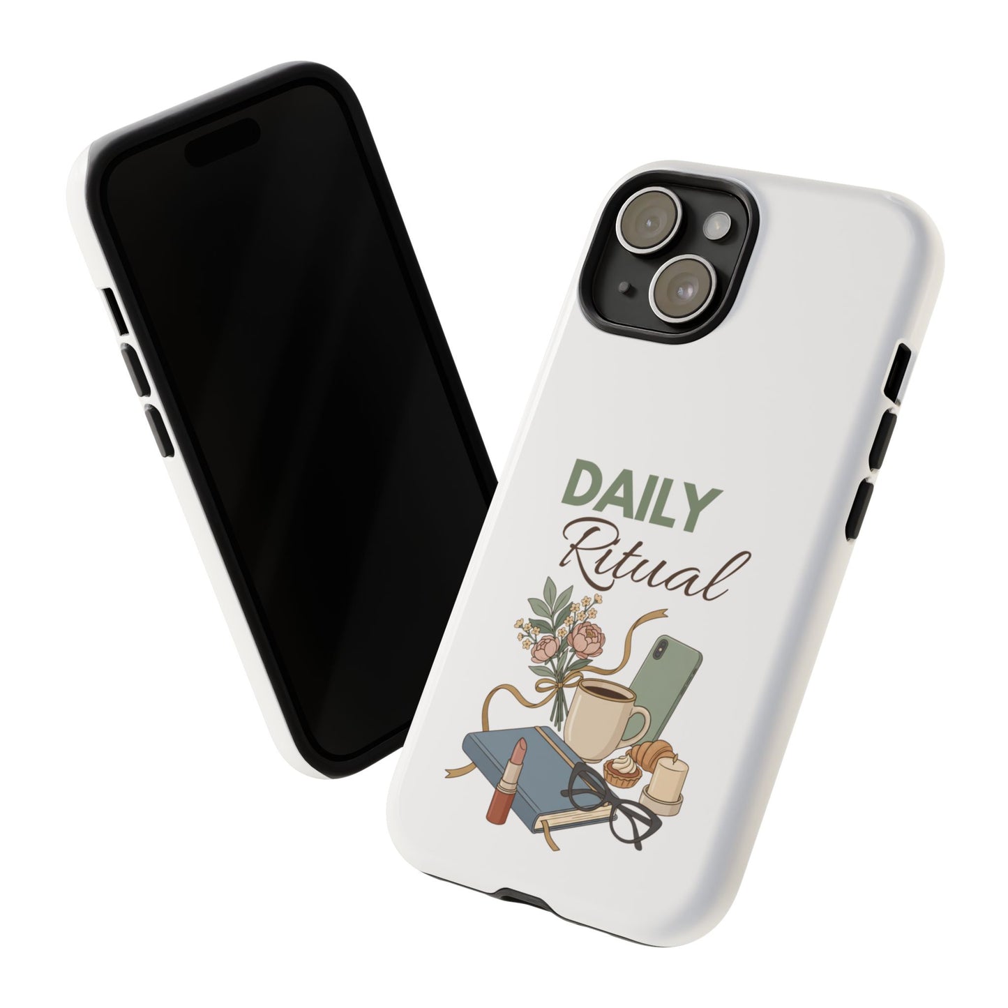 Daily Ritual Phone Case — Cozy Morning Coffee & Journal Design