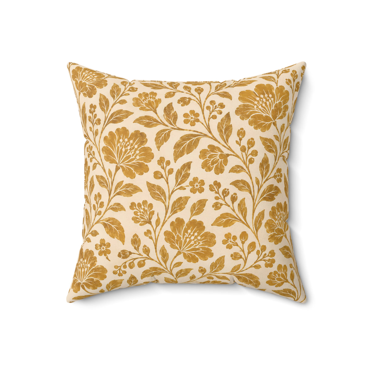 Vintage Floral Botanical Square Pillow