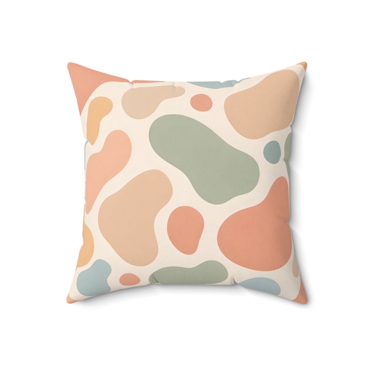 Abstract Pastel Shapes Decorative Pillow