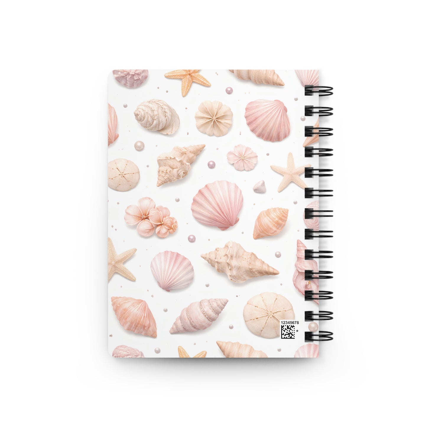 Seashell Spiral Journal — Coastal Shell Pattern Notebook for Beach Lovers