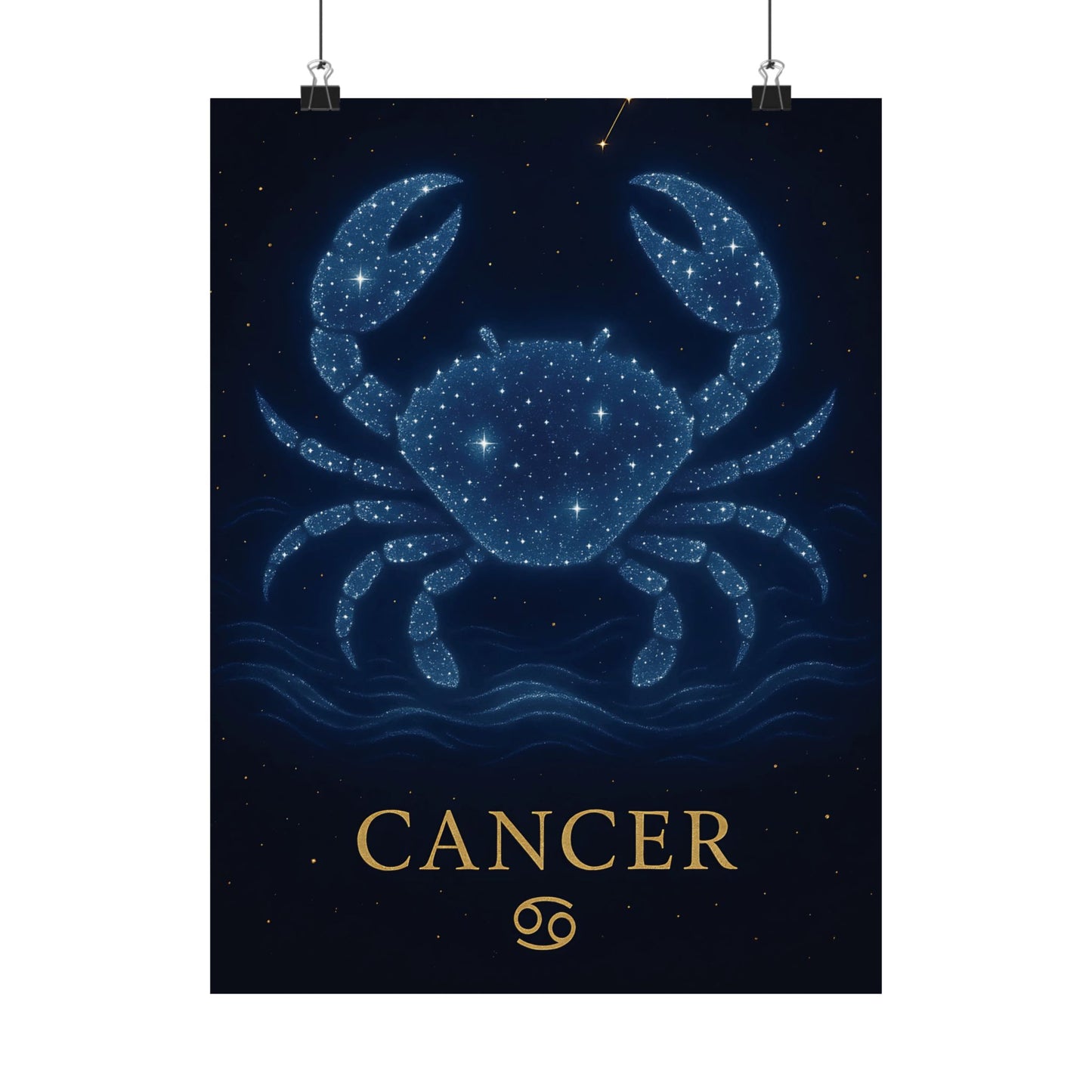 Cancer Zodiac Constellation Matte Poster – Celestial Astrology Wall Art Print (Multiple Sizes)