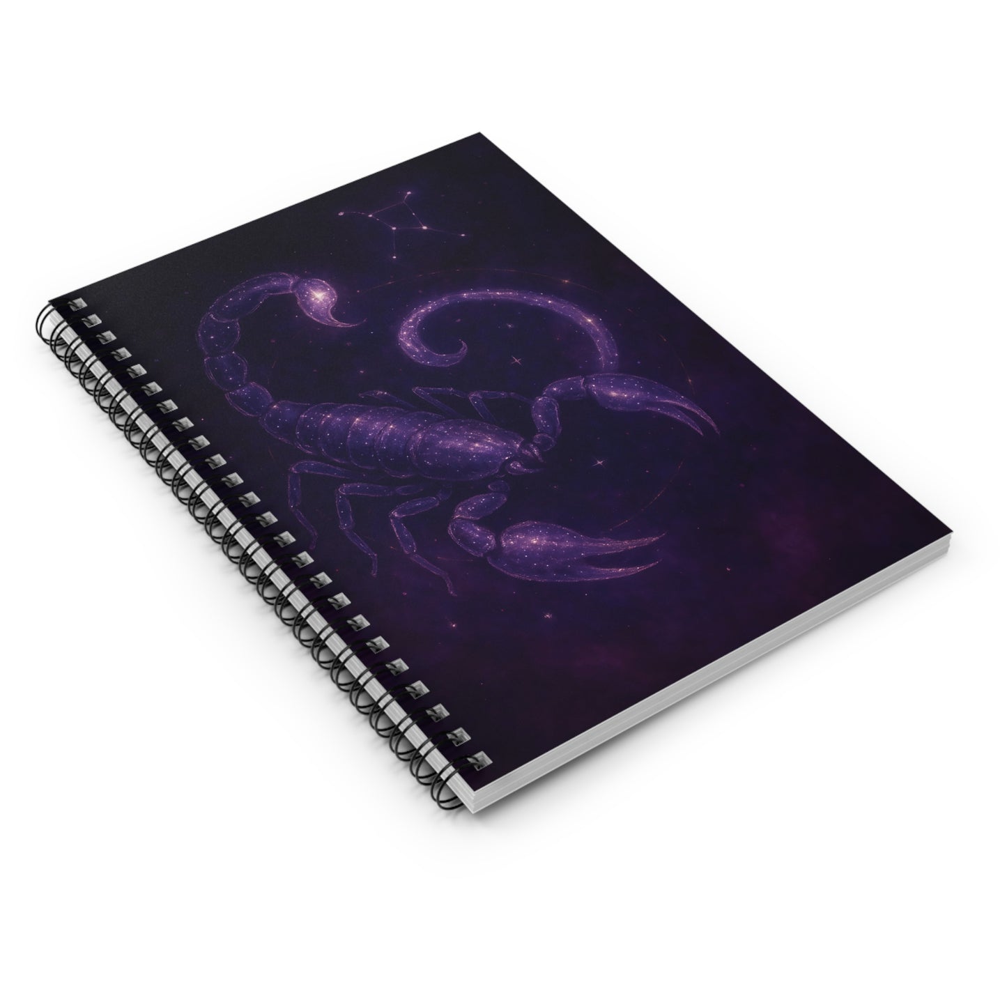 Scorpio Zodiac Galaxy Spiral Notebook – Celestial Astrology Journal with Starry Scorpion Design (6" x 8", 118 Pages)