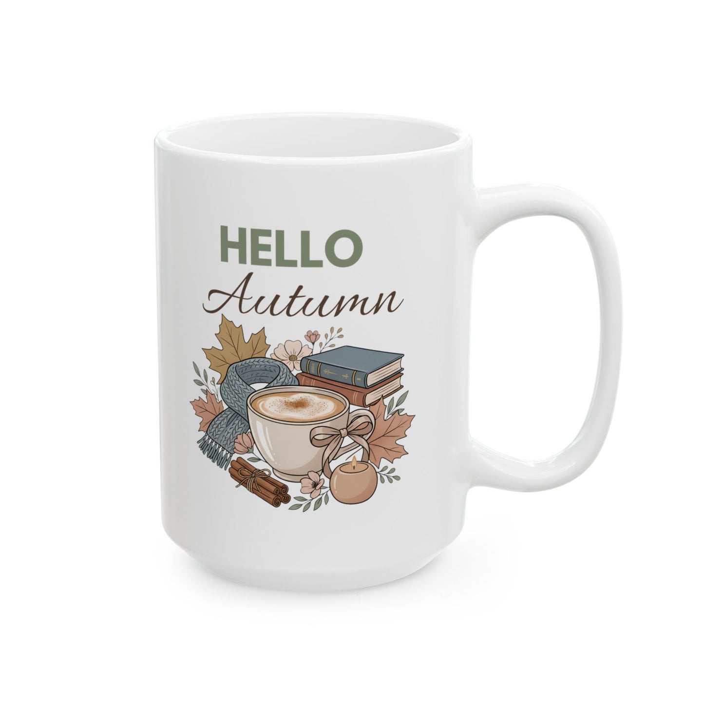 Autumn Home Sweet Home Ceramic Mug – Cozy Fall Housewarming Gift (11oz/15oz)