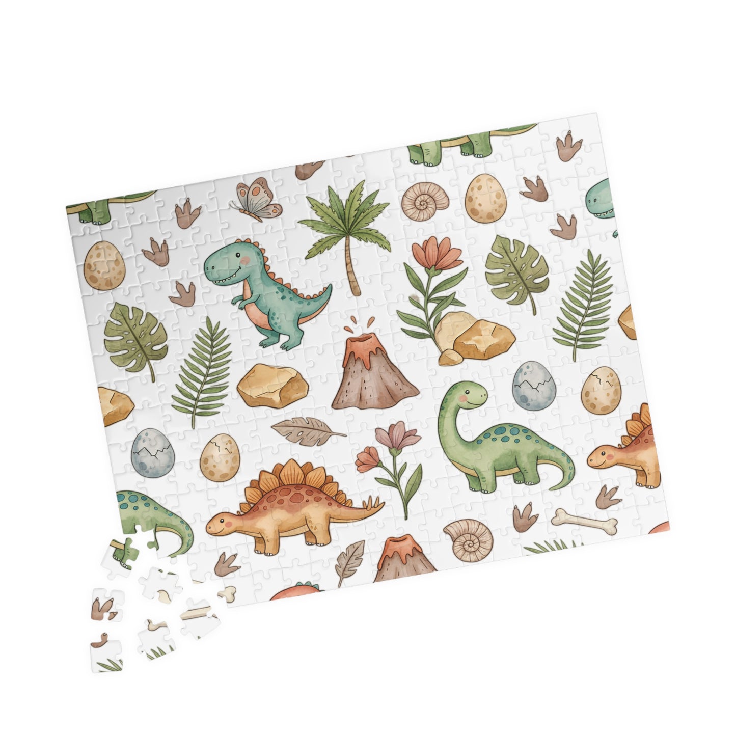 Kids’ Dino Pattern Jigsaw Puzzle – Cute Dinosaur Puzzle for Toddlers & Families (110–1014 pcs)