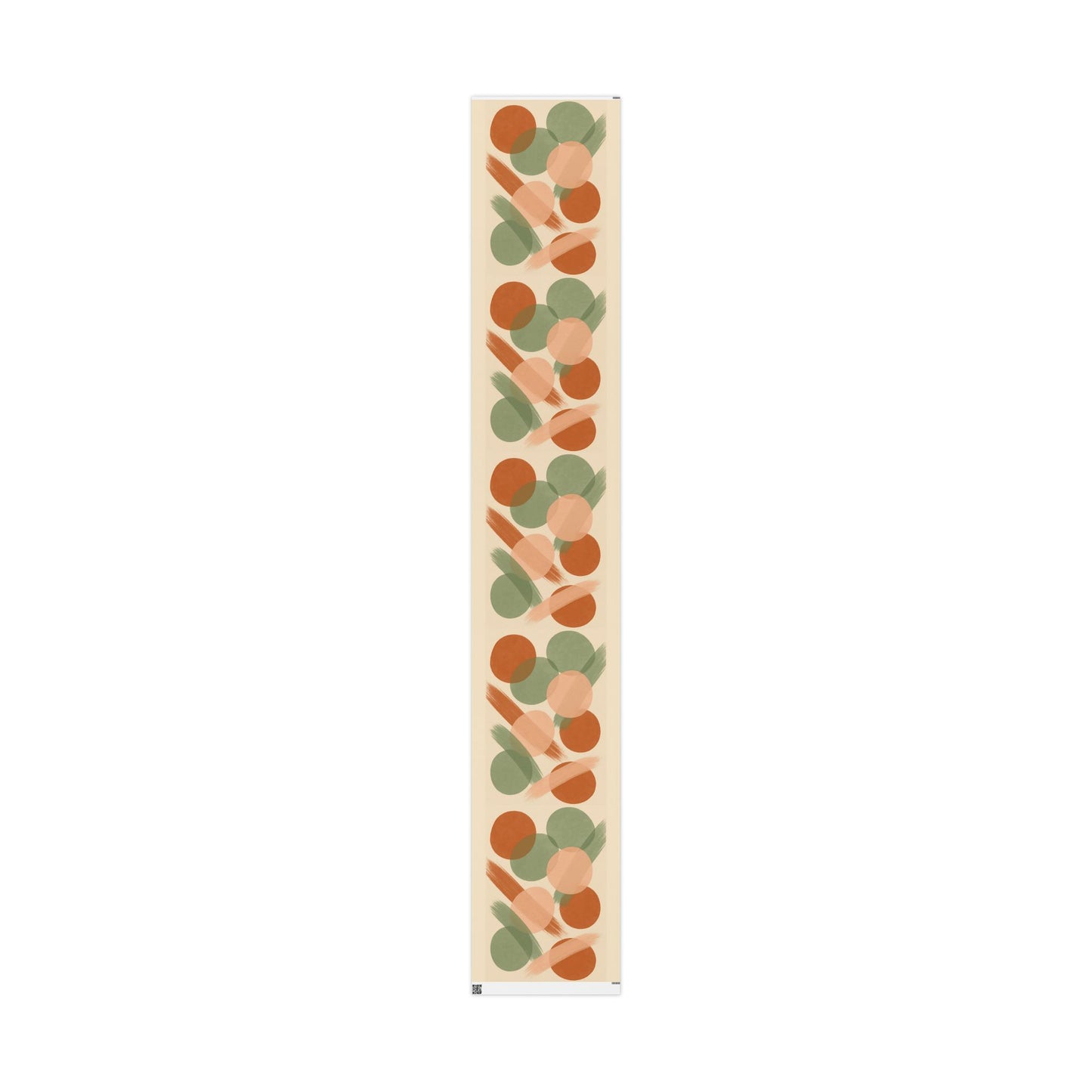 Modern Abstract Earth Tone Wrapping Paper – Terracotta, Sage & Peach Circles