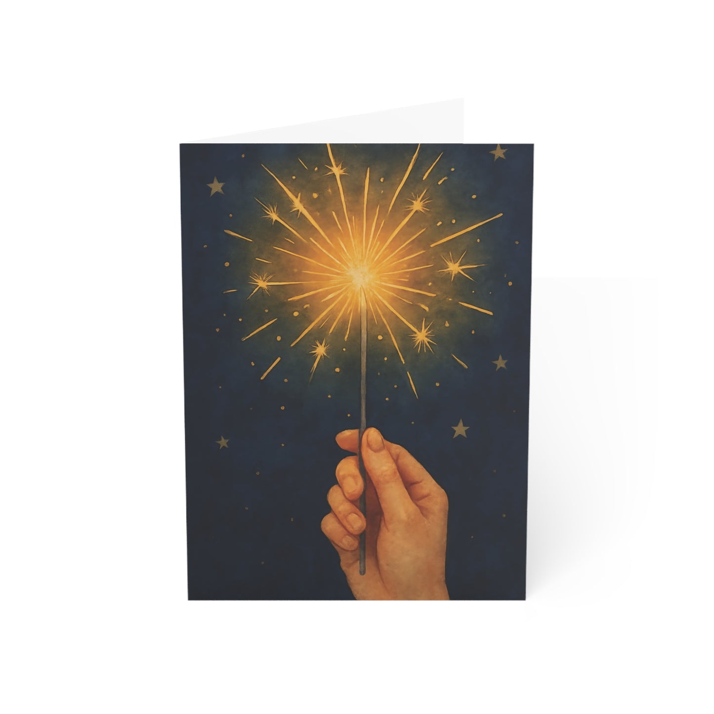 Sparkler Celebration Birthday Greeting Card – Premium 270gsm Paper, Includes Envelope