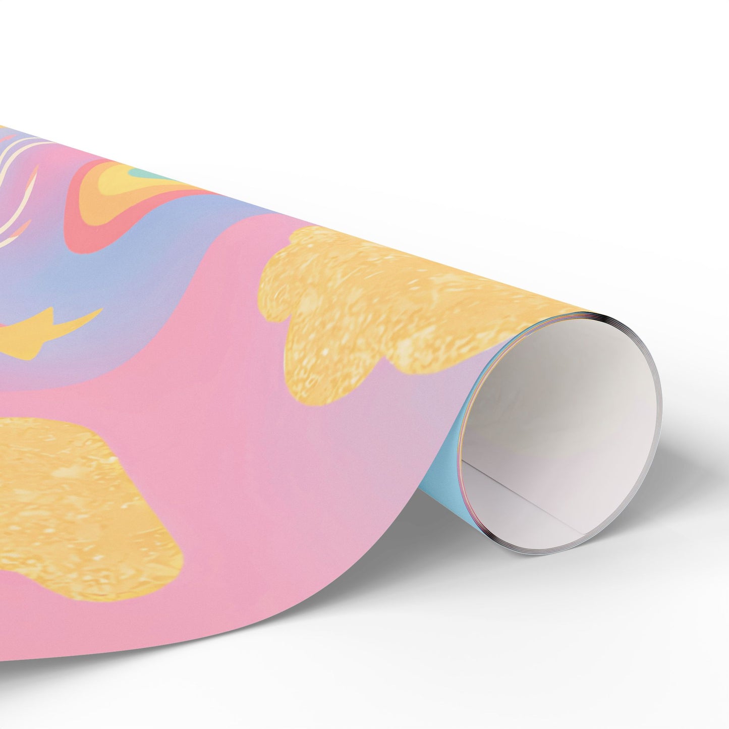 Magical Unicorn & Rainbow Wrapping Paper – Pink Pastel Fantasy Gift Wrap