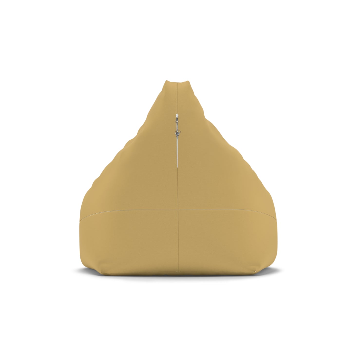 Personalized Kids Bean Bag Cover — Mustard Yellow with Bold Name (Elijah)