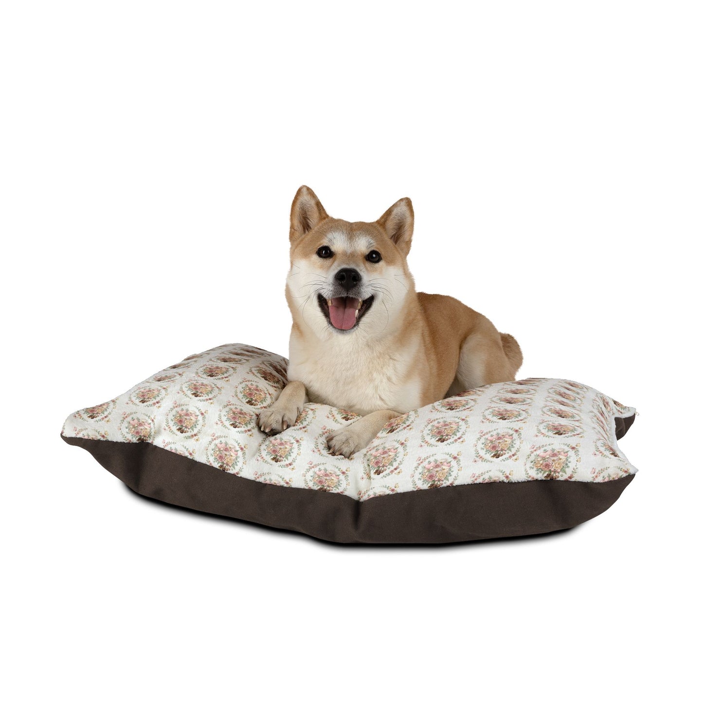 Floral Rose Wreath Pet Bed