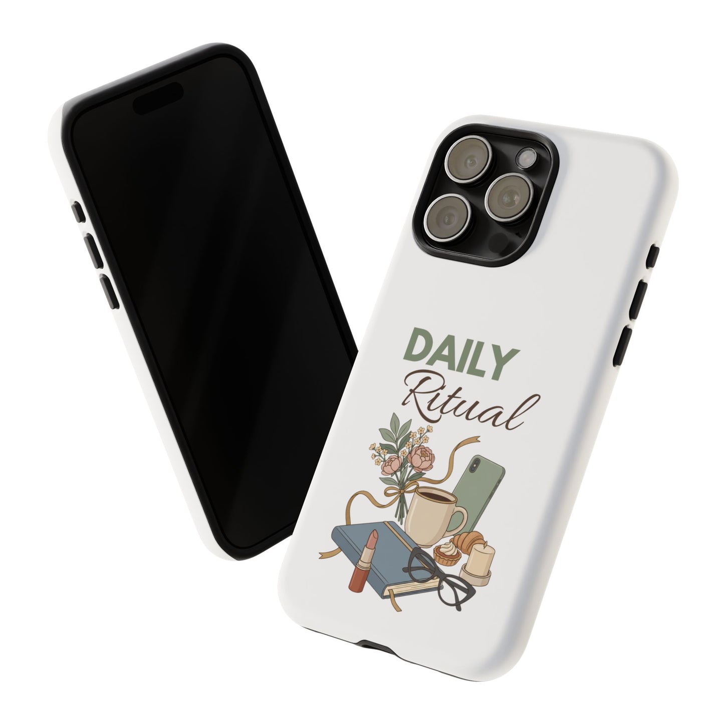 Daily Ritual Phone Case — Cozy Morning Coffee & Journal Design