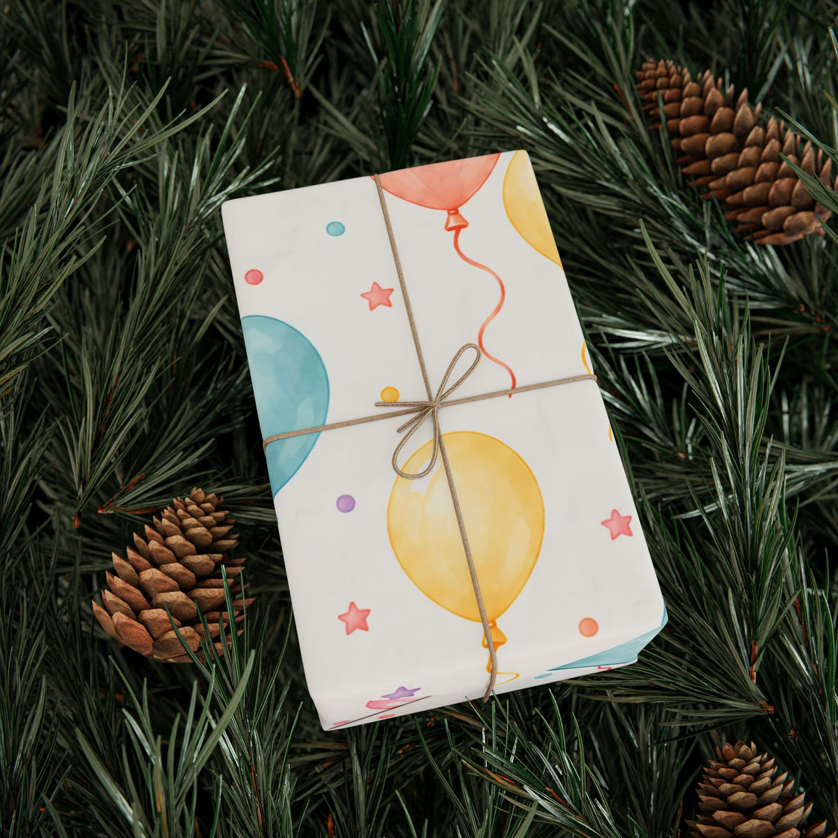 Balloon Confetti Wrapping Paper