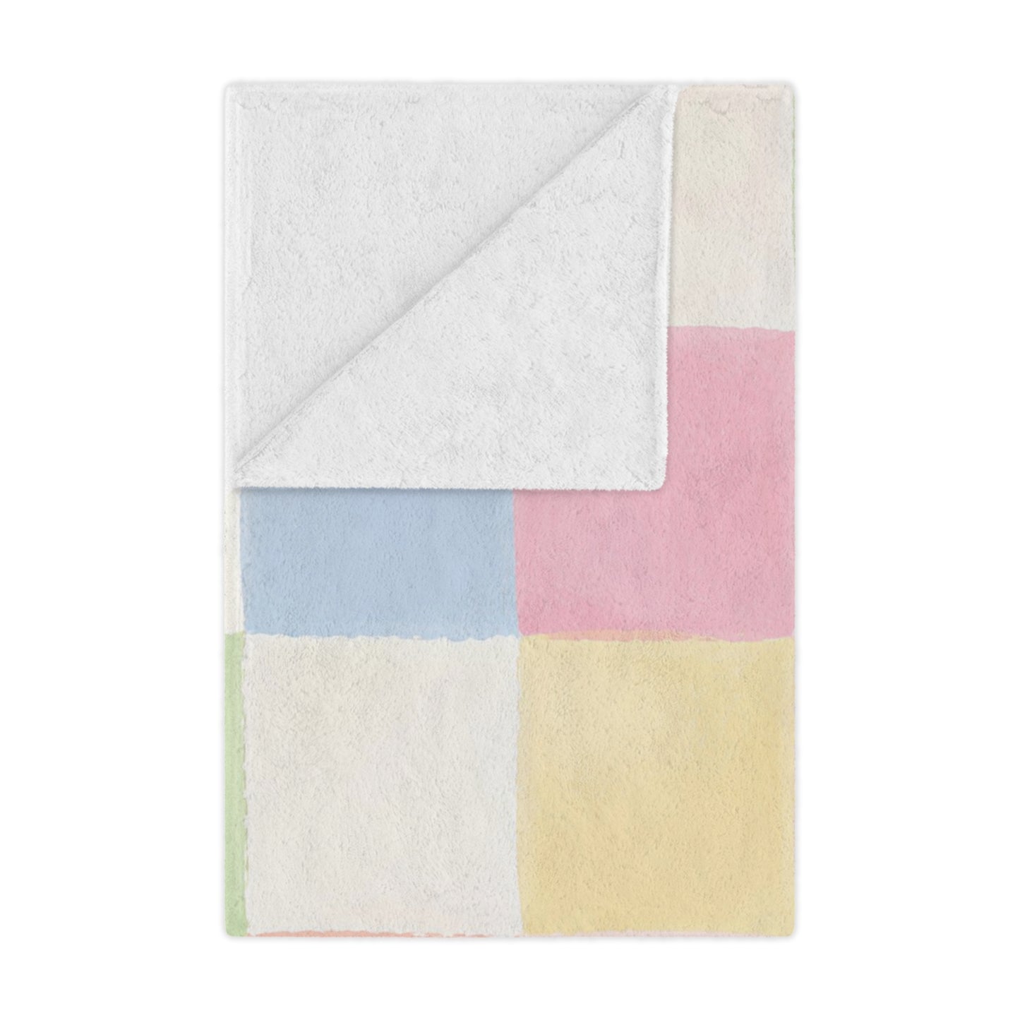 Pastel Checkered Minky Blanket — Soft Plush Throw for Nursery, Kids & Cozy Home