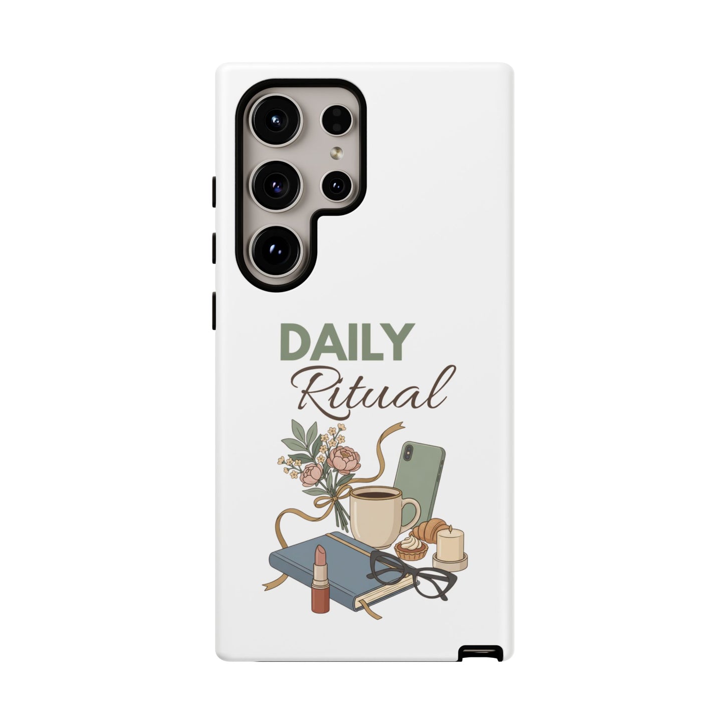 Daily Ritual Phone Case — Cozy Morning Coffee & Journal Design