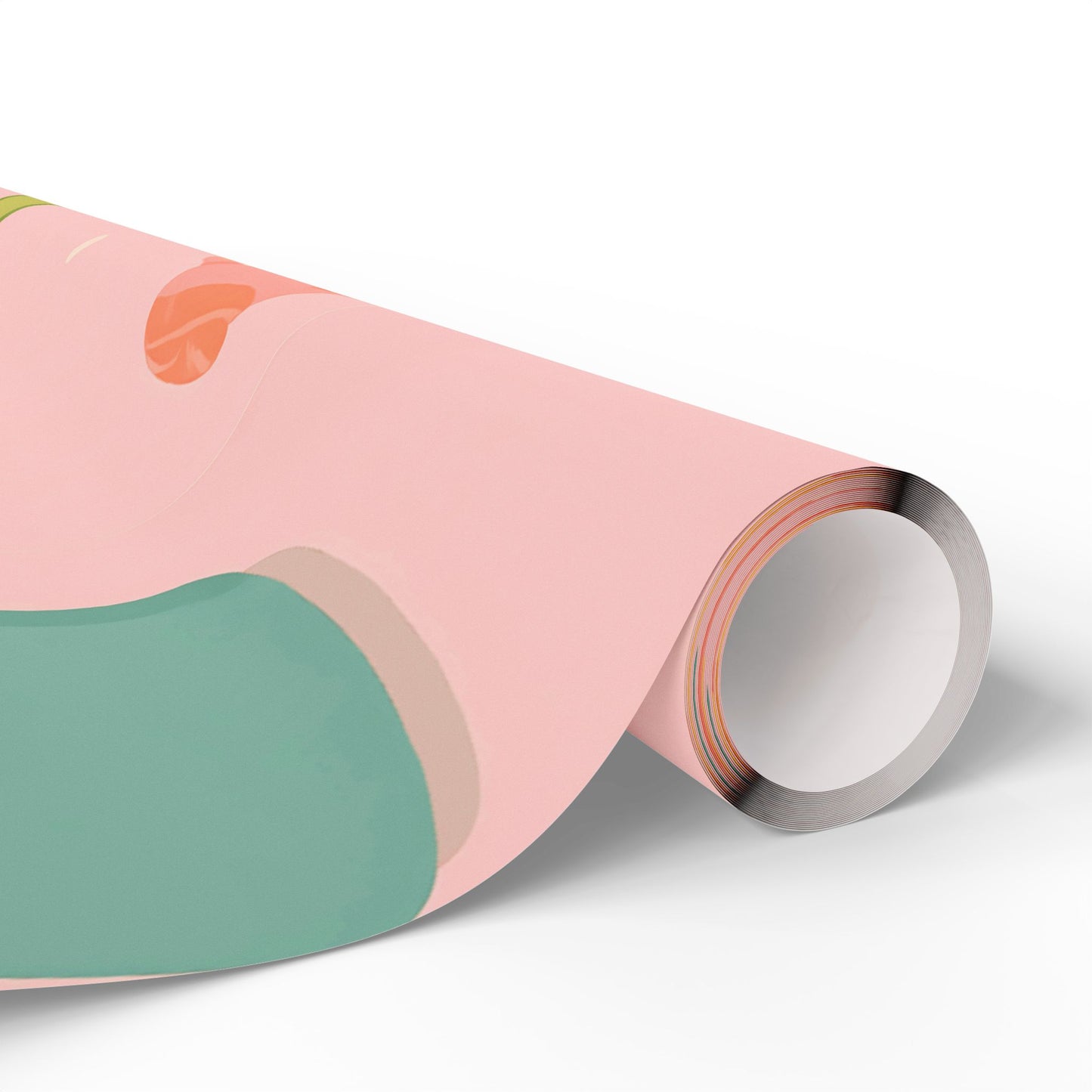 Kawaii Treats Wrapping Paper – Cute Sushi, Cupcakes, Avocados & More on Pink
