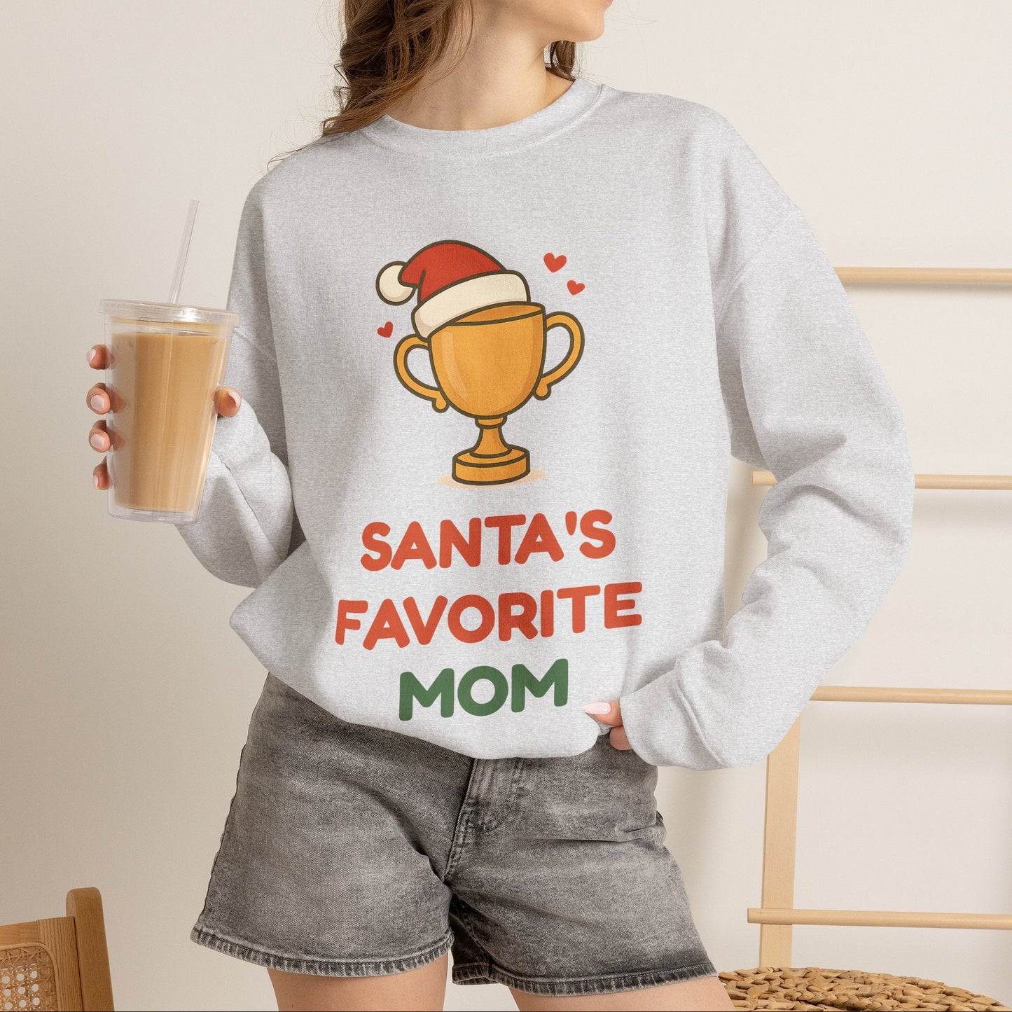 Santa's Favorite 'Mom' Sweatshirt