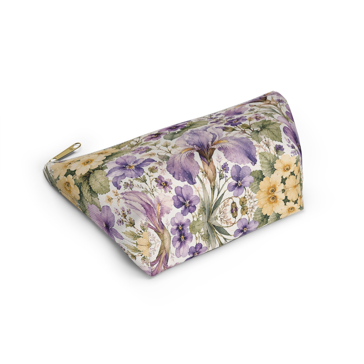 Floral Iris Accessory Pouch