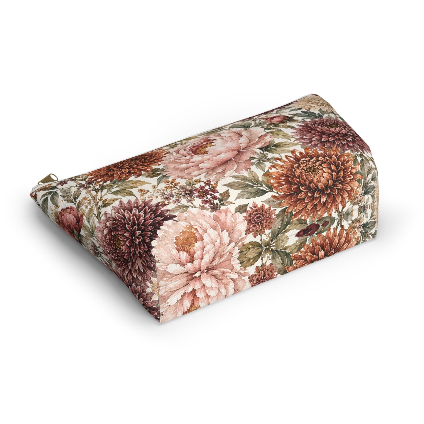 Floral Chrysanthemum Accessory Pouch