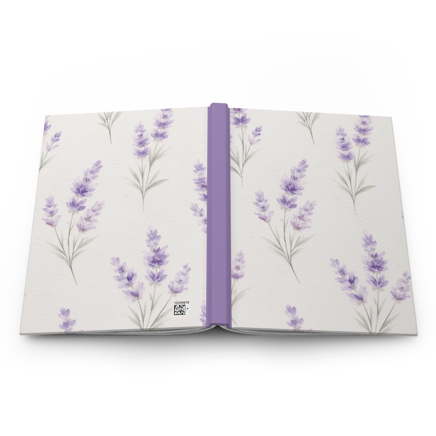 Lavender Sprig Hardcover Journal — Floral Matte Notebook for Notes & Gratitude