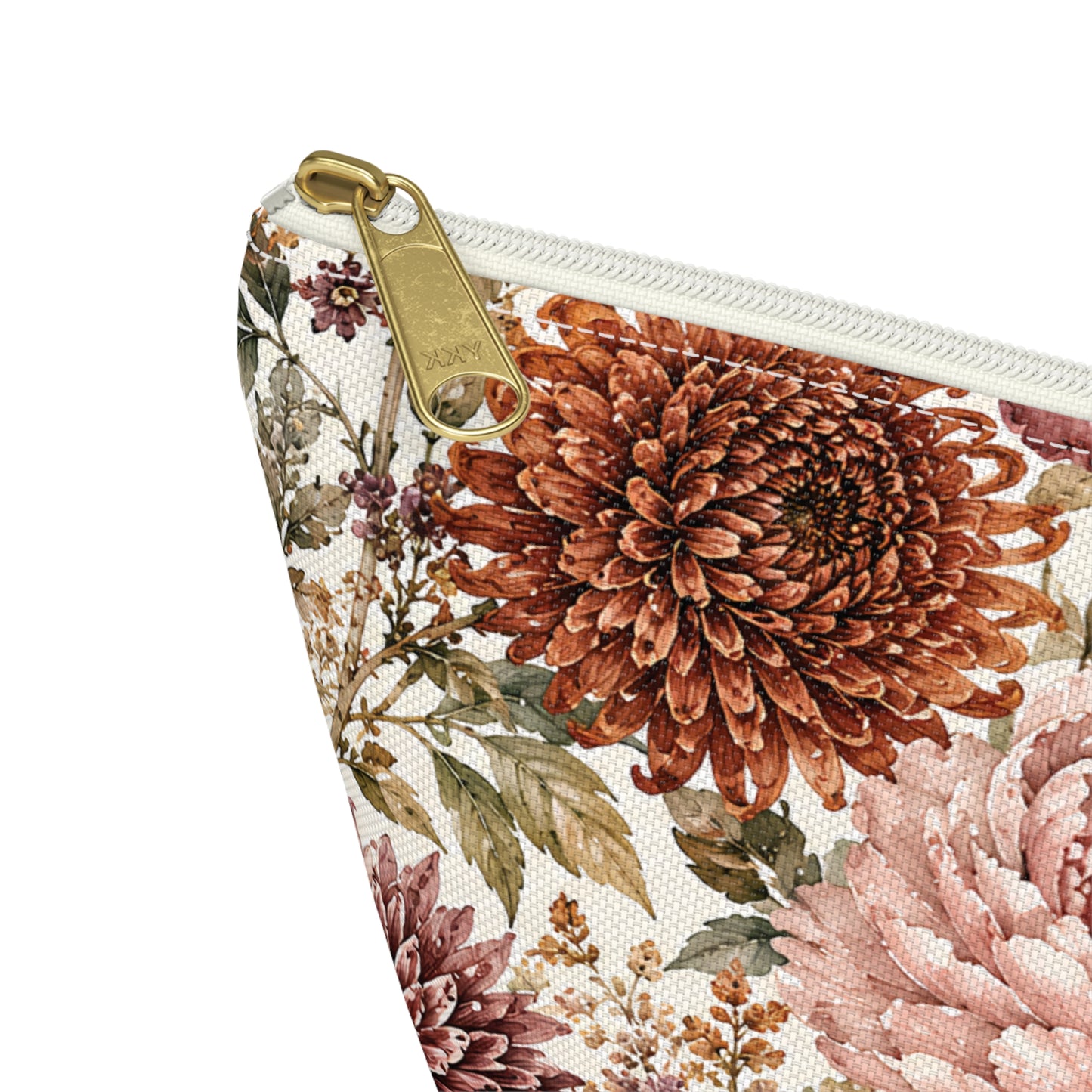 Floral Chrysanthemum Accessory Pouch
