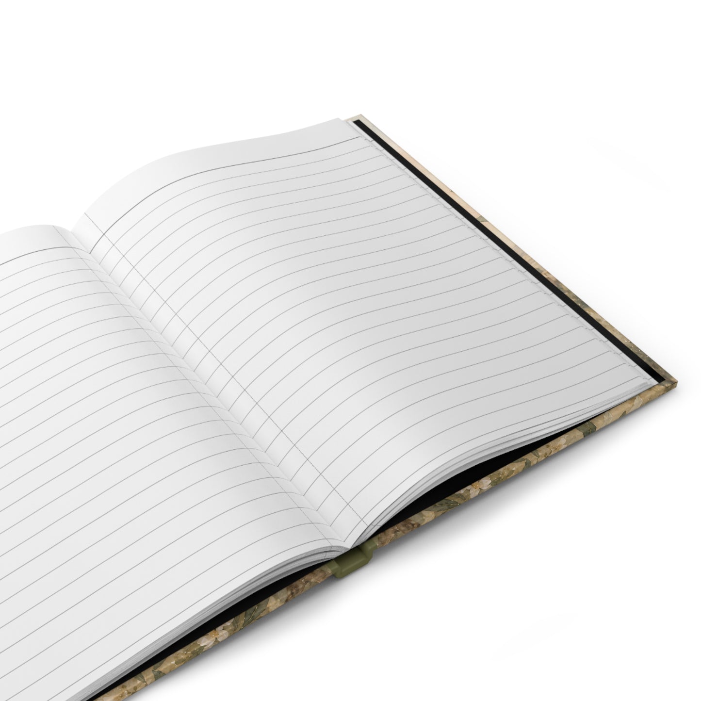 White Dove Hardcover Journal — Vintage Floral Peace Notebook