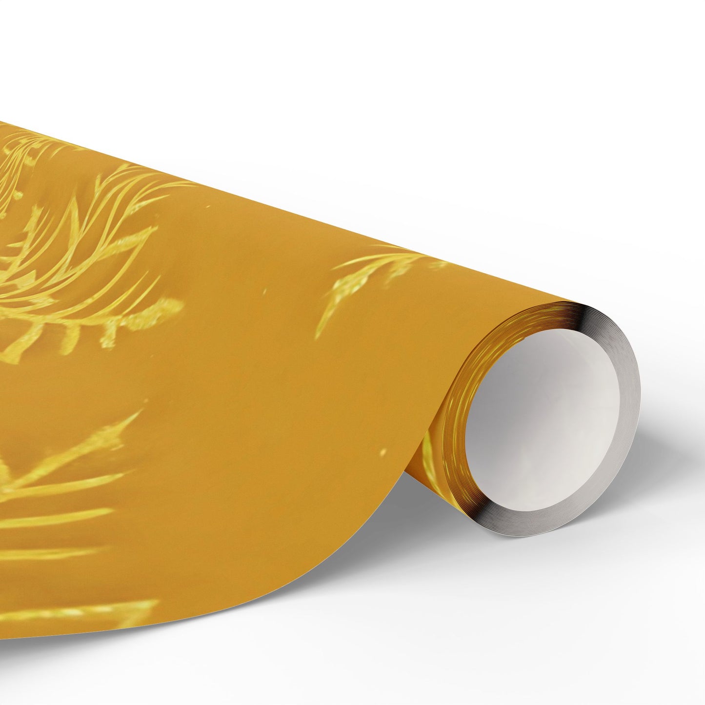 Golden Snowflake Wrapping Paper – Luxurious Holiday Gift Wrap