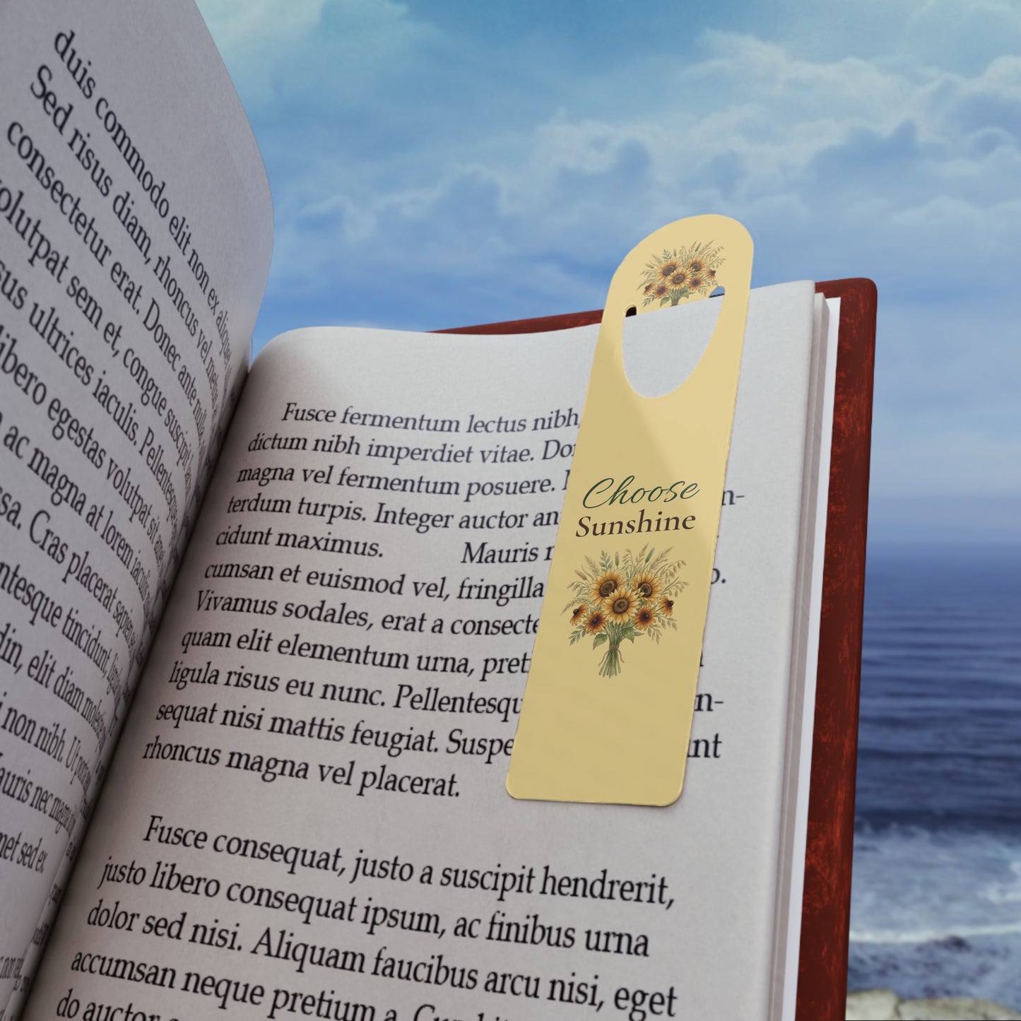 Sunflower 'Choose Sunshine' Bookmark