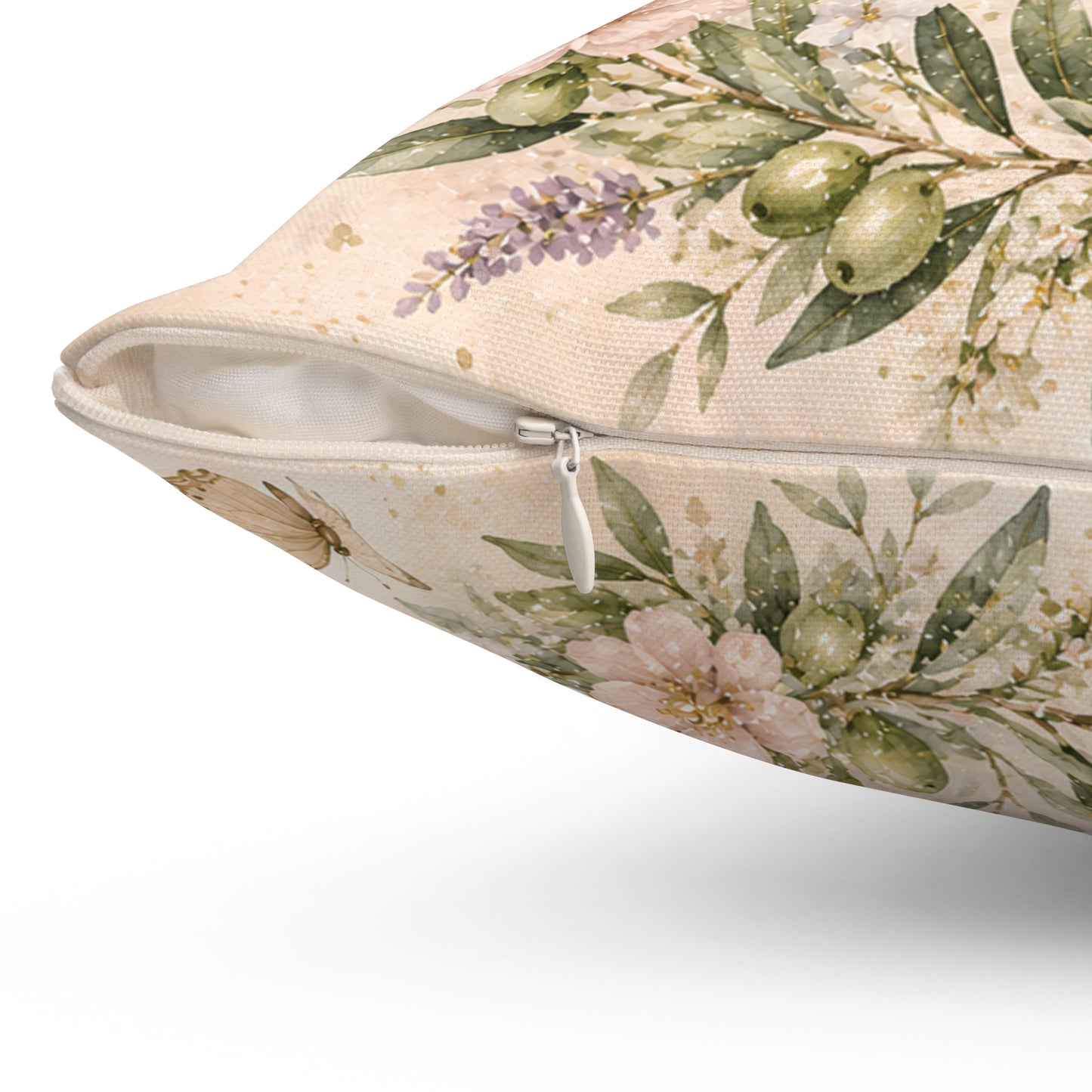 Inspirational Christian Pillow - "I Can Do All Things Through Christ" Floral Throw Pillow