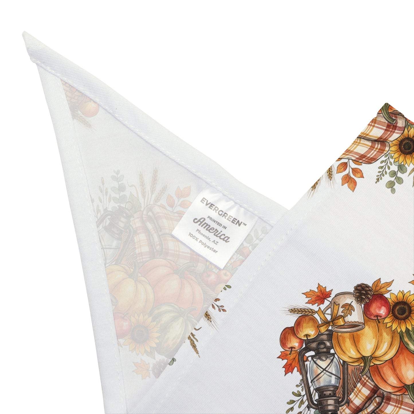 Autumn Harvest Pet Bandana — Fall Pumpkins & Sunflowers Dog Scarf