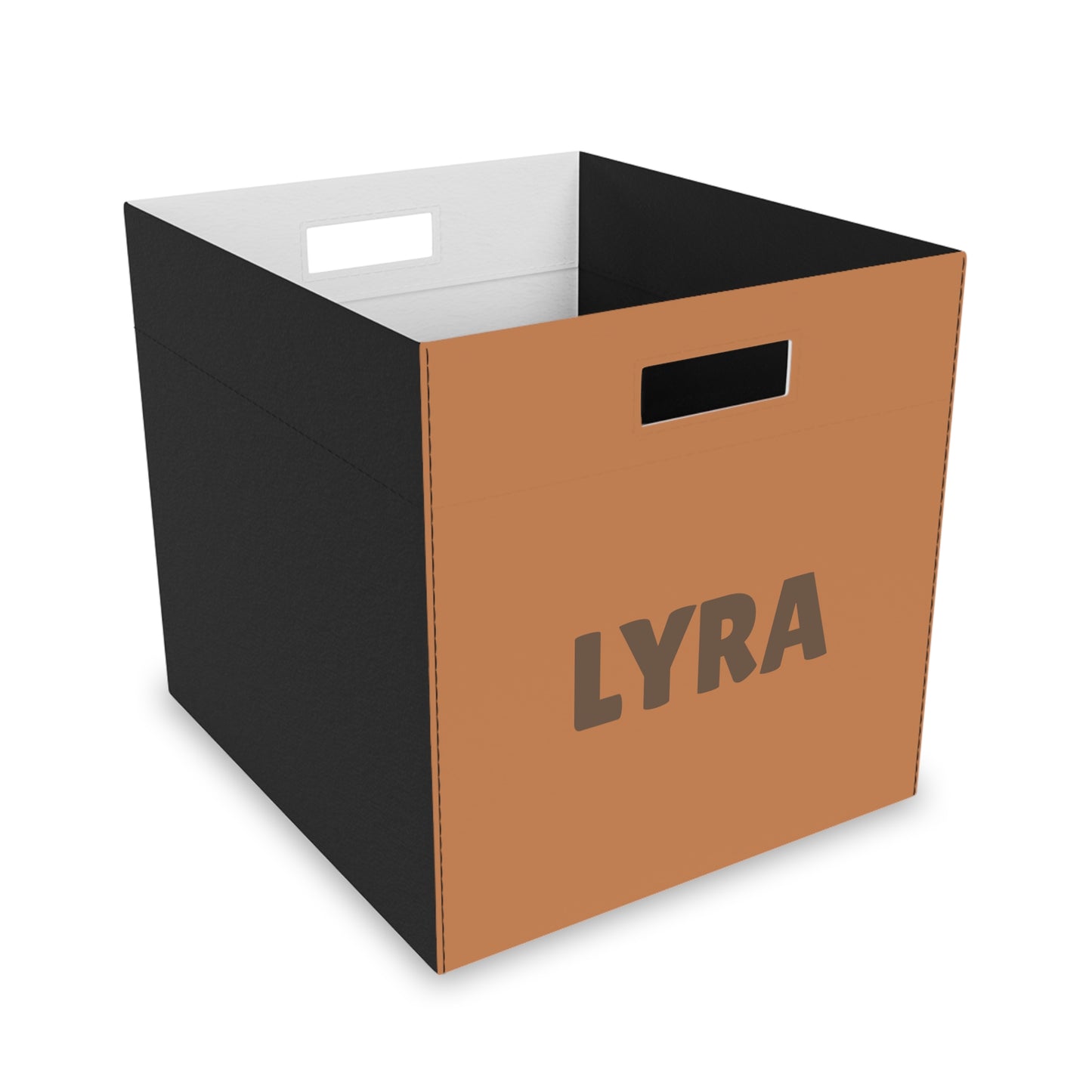 Personalized Felt Storage Box — Custom Name Toy & Closet Organizer