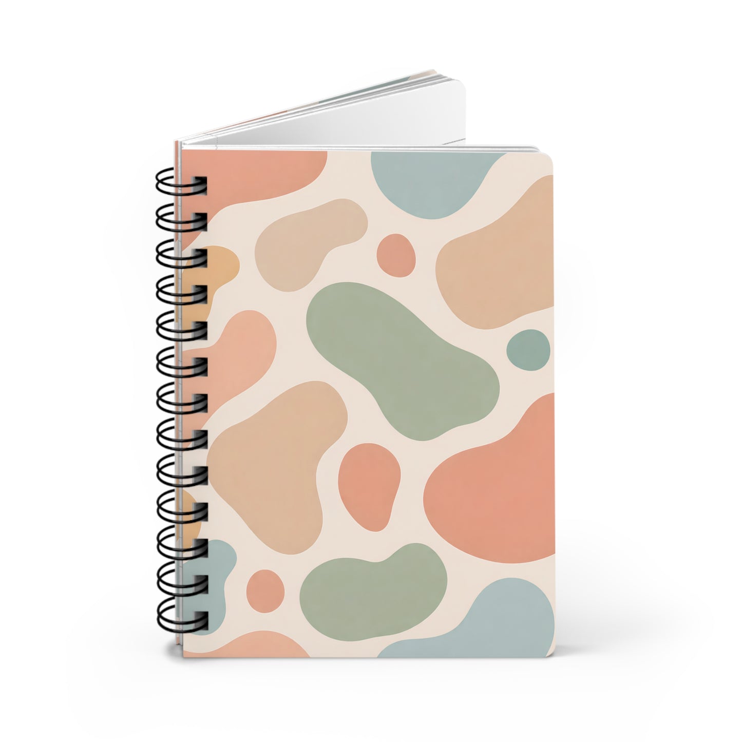 Abstract Pastel Pattern Spiral Journal