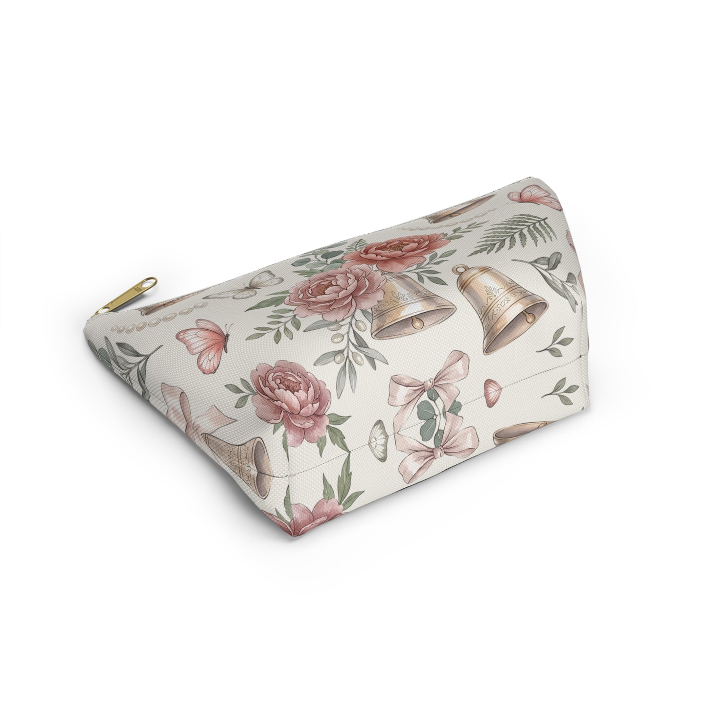 Floral Bells Accessory Pouch — Butterflies & Pearls Makeup Bag